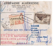 DE, Algieria, Compagnie Algérienne, faktura, 1932, Deutche bank, Berlin