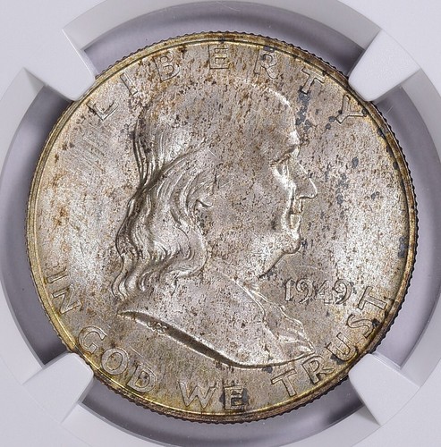 1949-D FRANKLIN HALF DOLLAR NGC MS65 FBL - Picture 3 of 3