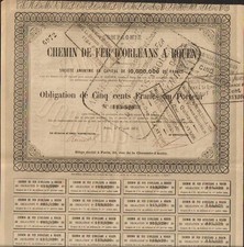 Chemin de Fer dORLEANS nach ROUEN 1871 (N)