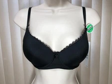 Honeydew Underwire T Shirt Bra 36C Push Up Convertible Lightweight Black R502008