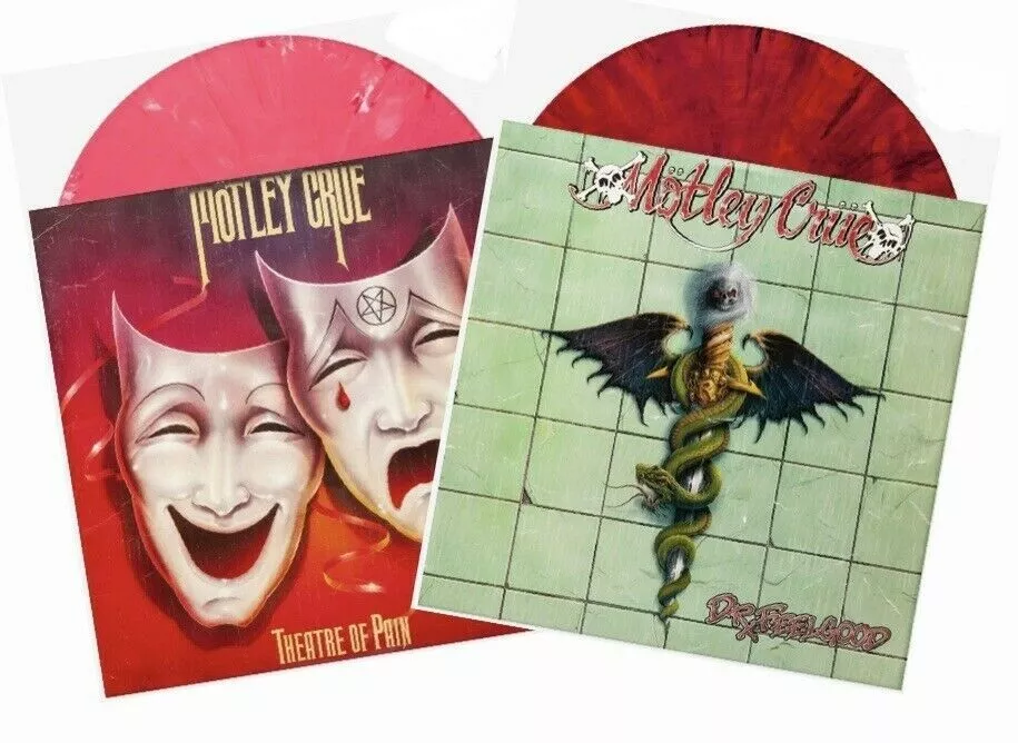 Motley Crue Theatre Of Pain Pink Dr Feelgood Magma Color Vinyl LP NEWBURY /1000