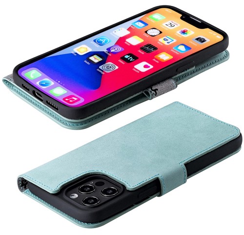 Suncase Leder Etui Für IPhone 14 Plus - Schicke Schutzhülle Mit Praktischer Lasche