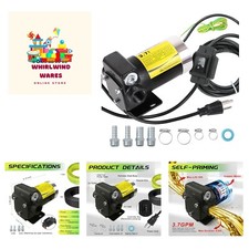 110V Automatic Gasoline Fuel Transfer Pump with Forward and Reverse Pumping, ...