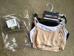 Limited Too Girls Seamless Training Sports Bra with Adjustable Straps 6-Pack