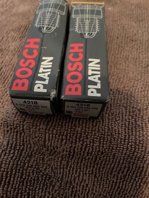 4218 WR8DP Bosch Spark Plugs Porsche BMW Mercedes 2 Pak