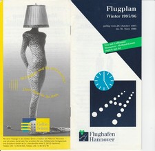Flugplan Hannover Airport 1995-96 Timetable