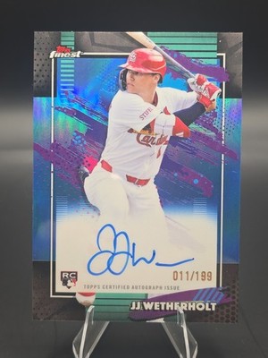 2026 Topps Finest JJ Wetherholt #FA-JJW RC Auto 11/199 Refractor Cardinals RC SP