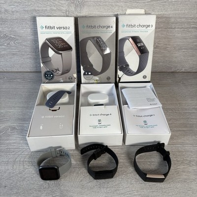 Fitbit Charge 2, Charge 4 & Versa 2 defekt Bundle - Originalverpackt ohne Ladegeräte für Ersatzteile