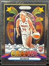 2025 Prizm WNBA Basketball Groovy #15 Kiki Iriafen - Washington Mystics Rookie
