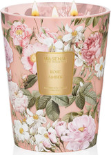 Candela Profumata a Forma Di Rosa E Ambra, Candele Grandi Candela Rossa, 3 Stopp