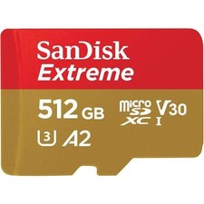 SanDisk Extreme 512 GB UHS-I microSD sdsqxa1512gan6ma 