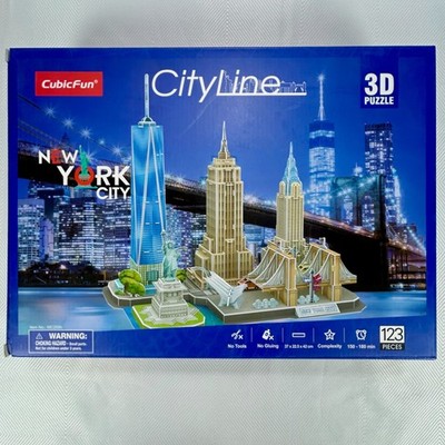 New York City CubicFun City Line 3D Puzzle (MC 255h) - NEW