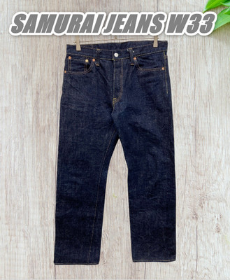 SAMURAI JEANS S500AX 18oz Indigo Plus Model W33 Preowned Made in Japan