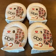 Lot of 4 Yarnspirations Red Heart O'GO Yarn 364 yds / 198 g White NWT