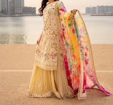  💯 FAIZA SAQLAIN ✅️2026 Stitching Available EID MARIA B ELAN SUFFUSE CRIMSON