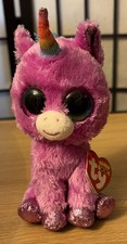Ty Beanie Boos ROSETTE Purple Unicorn - NWT