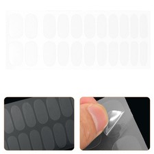  6 Sheets Nail Strips Transparent Nail Stickers Gel Polish Strips Women Manicure
