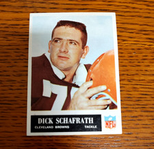 1965 Philadelphia Football #40 Dick Schafrath CLE Browns