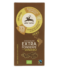 Chocolat Extra Noir 70% Au Gingembre Bio Alce Nero 50g