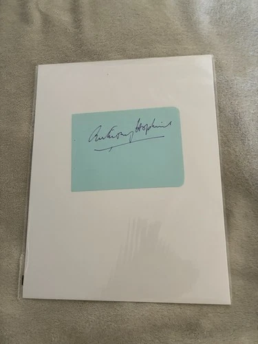Anthony Hopkins Hand Signed Autograph Album Page BAS LOA Beckett