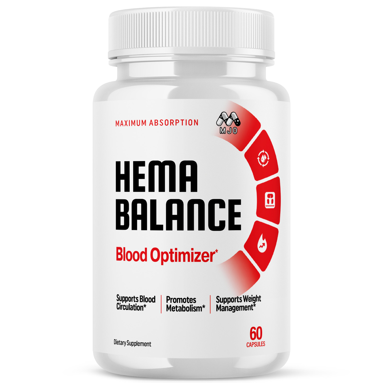 Hema Balance Advanced Support Blood Supplement Formula HemaBalance 60 Capsules