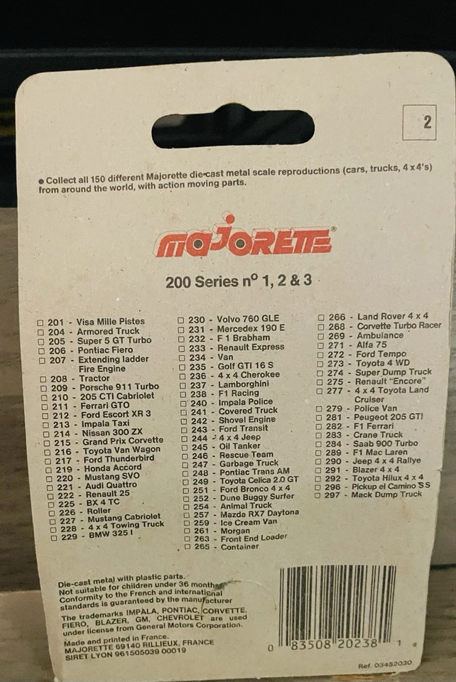 Majorette Toyota Lite Ace Van Wagon 200 Series #216 - Negro - Nuevo Foto 2 de 2