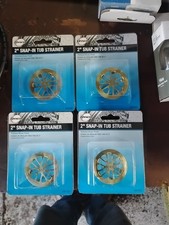 OE Danco 2" Snap In Tub Strainer Polished Brass Finish 88928 Lot Of 4