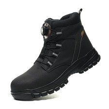 Waterproof Safety Boots Men Indestructible Steel Toe Work Boots Anti-Smash Stab-