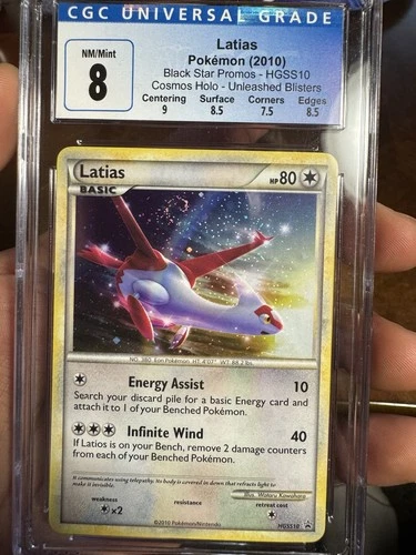 CGC 8 Latias 2010 Black Star Promos HGSS10 Holo Pokemon Card
