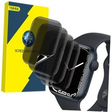 4 Pack Privacy Screen Protector Compatible for Apple Watch Series 9 8 7