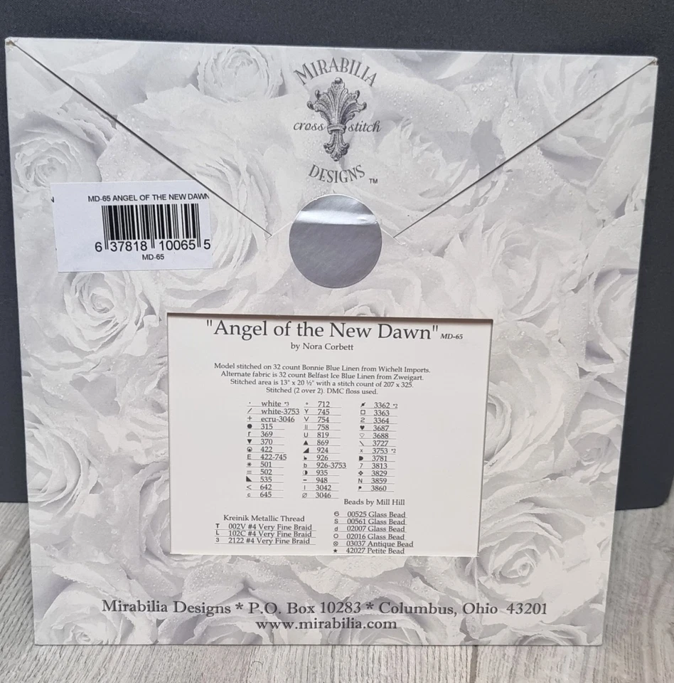 OOP Mirabilia Cross Stitch Pattern Angel Of The New Dawn" MD- 65 New - Image 3 of 4