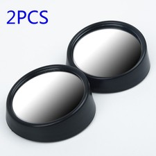 1 Pair Car Rearview Mirror Blind Spot Side Convex View Wide Angle Van Adjustable