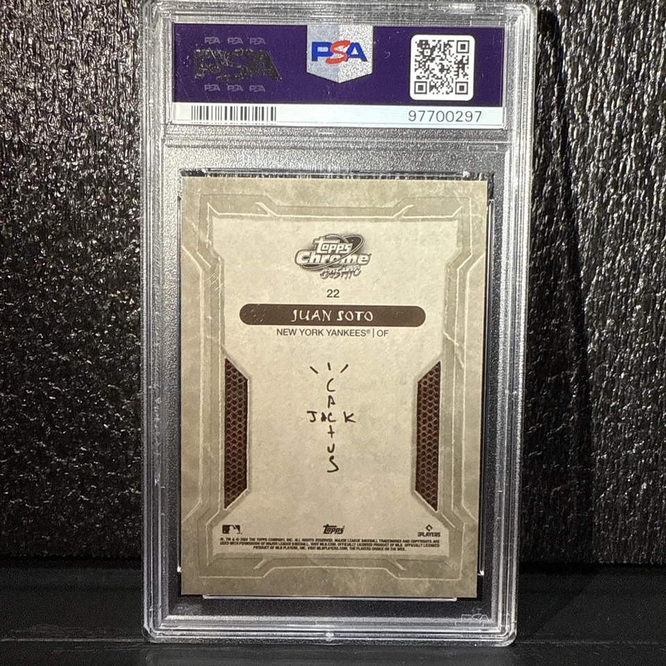 2024 Topps Cosmic Chrome x Cactus Jack - #22 Juan Soto PSA 10 - Image 2 of 4