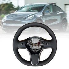 1490214-00-B Driver Heated Leather Steering Wheel Fit for Tesla Model 3 Y 