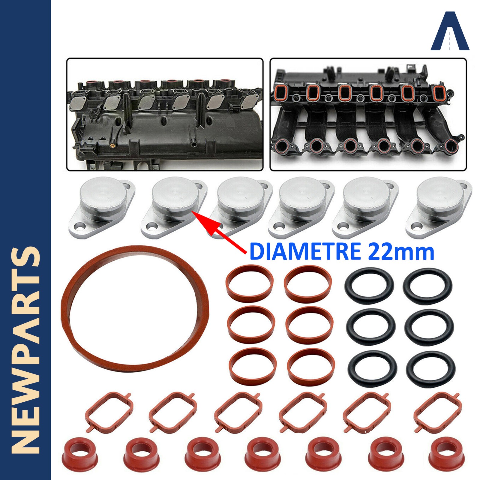 Kit Suppression Volet Collecteur Admission BMW E46 E39 530D 330D en Aluminium