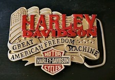 Harley Davidson Great American Freedom Machine Belt Buckle