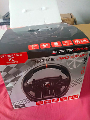 Superdrive Drive Pro Sport Rennlenkrad PC, kabelgebunden, 270° Vibration, Tasten