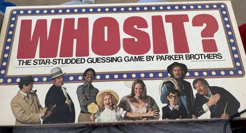1976 WHOSIT? Vtg Board game Parker Bros  No.50 Deduction Guessing Game.