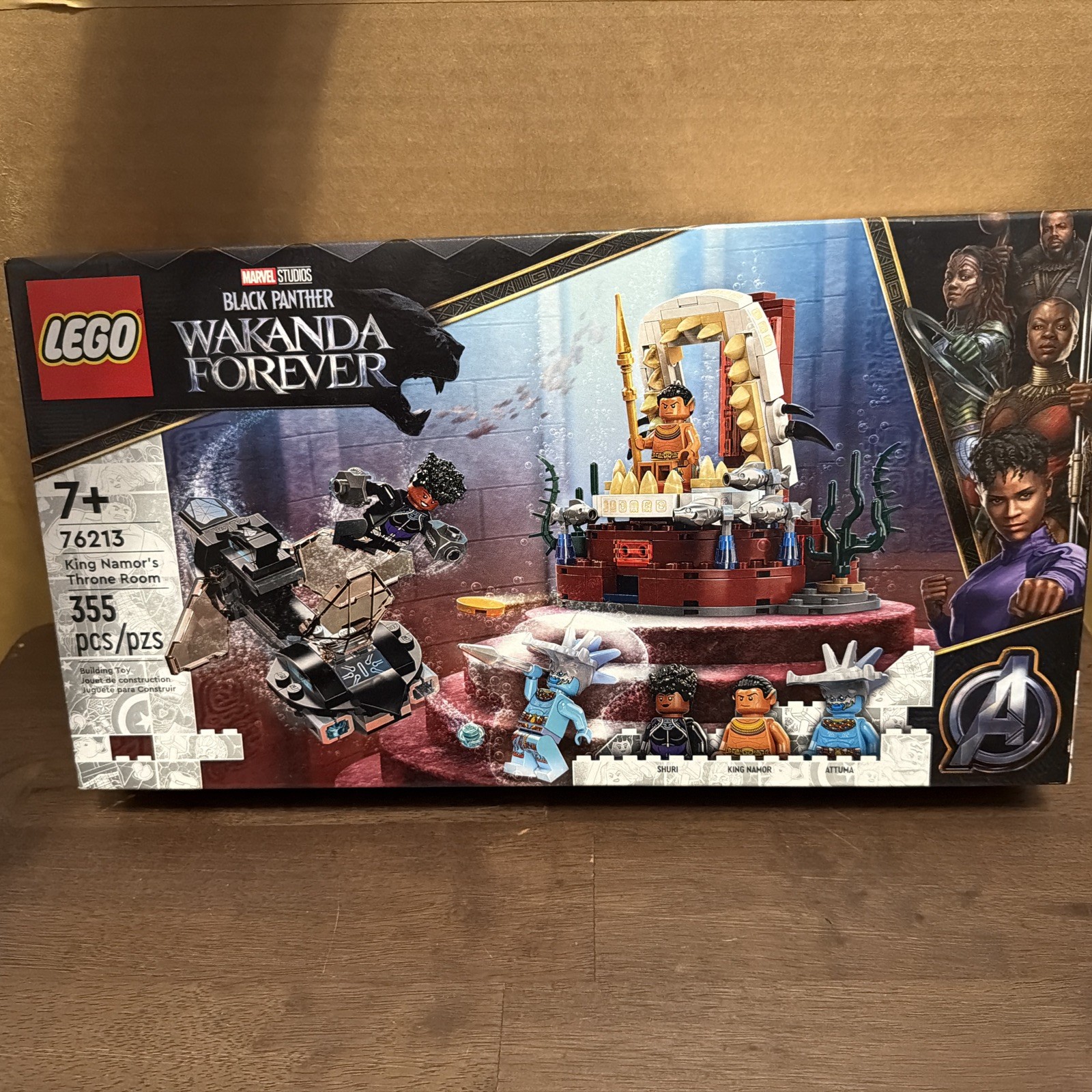 LEGO 76213 Marvel Black Panther Wakanda Forever: King Namor’s Throne Room NEW!