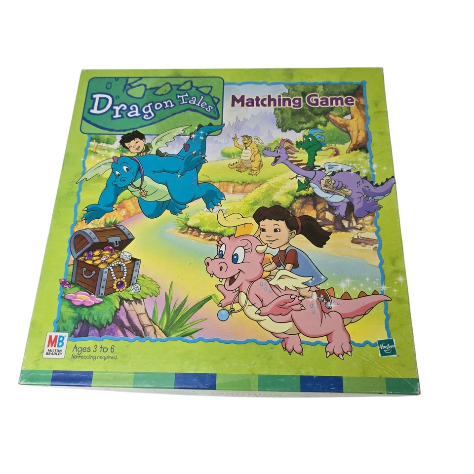 Vintage 2000 Milton Bradley Dragon Tales Memory Matching Card Game EUC Complete - Image 2 of 4