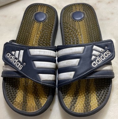 RARE Vintage 1998  Original Adidas Gel Slides Model #045246 KAM/799 Blue White