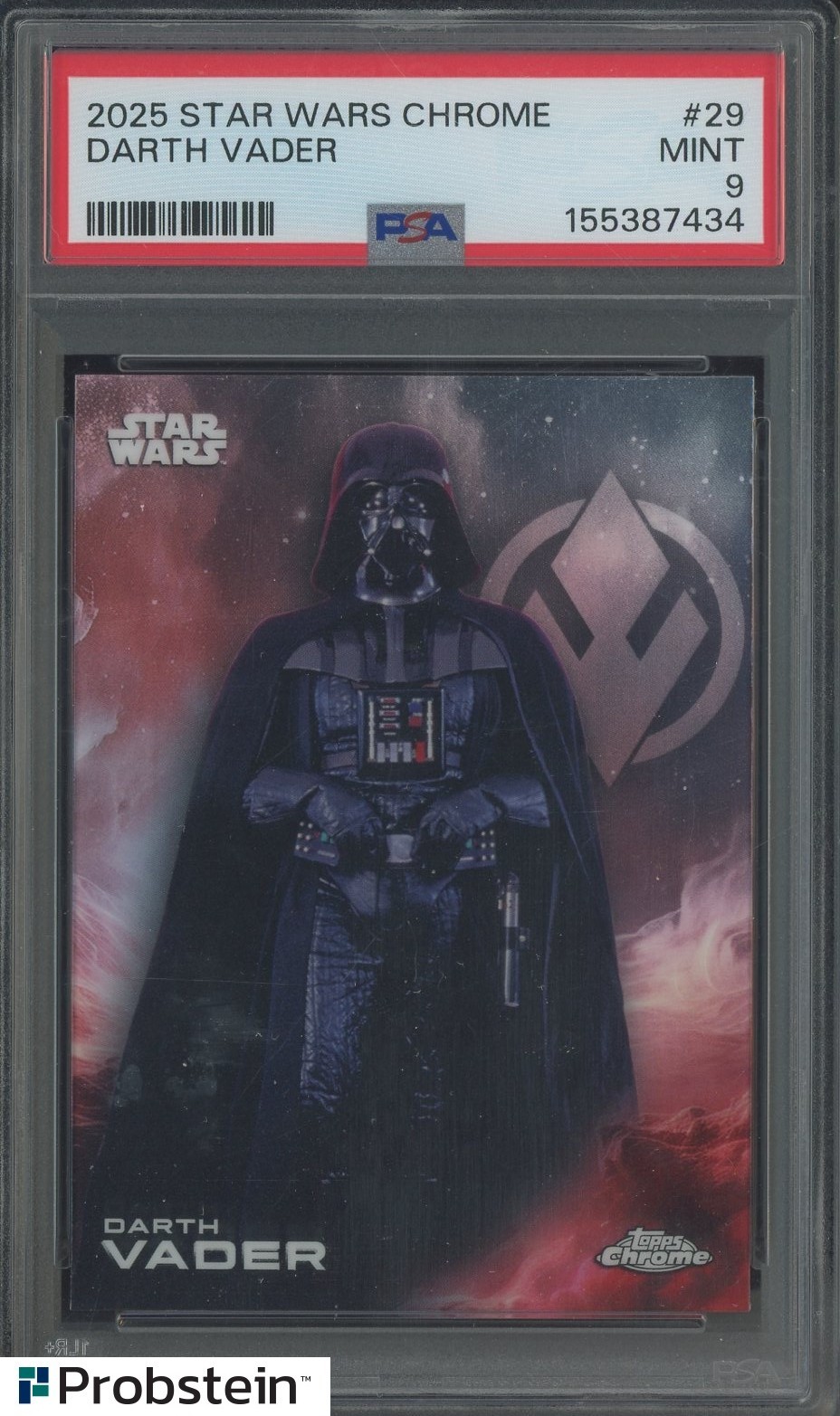 2025 Topps Chrome Star Wars #29 Darth Vader PSA 9 MINT