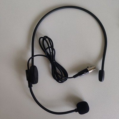 Headset Microphone For Shure PGX FP BLX Wireless TA4F XLR 4 pin Connector Black