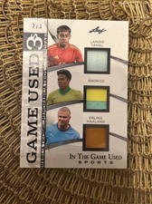 2025 Leaf In the Game Used 3's Yamal,Endrick,Haaland Triple Relic /3