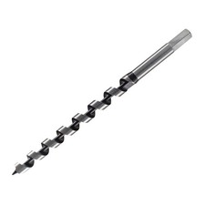 5/8 x 11.8 Inch Auger Drill Bit Silver Black 1/2in Shank Smooth Hole Finish