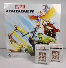 Marvel D.A.G.G.E.R. Dagger Board Game w/Promo Dice Fantasy Flight Games