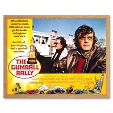 Advertising Movie Film Gumball Rally Busey Comedy Thriller 12X16 Framed Print