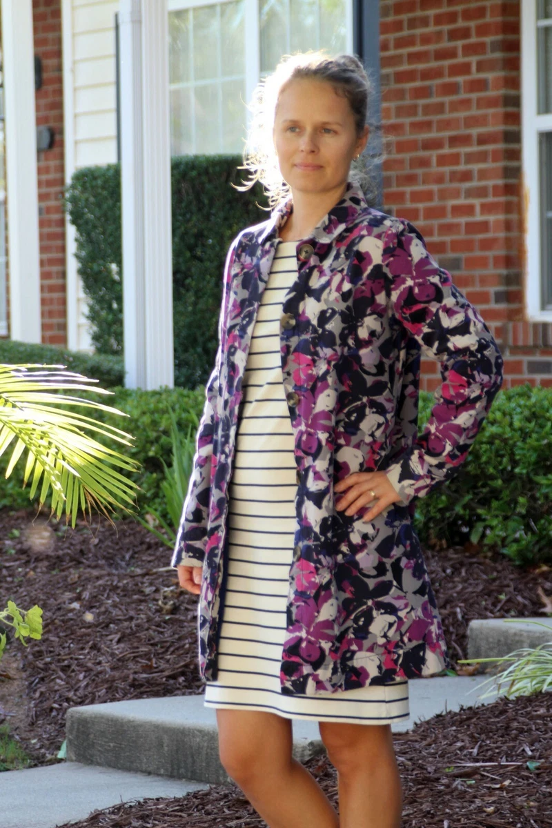 Thakoon for target size S multi color button down lined fall coat