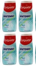 LOT 4 Colgate Whitening Fluoride Toothpaste Crystal Mint 4.6 oz each SEALED