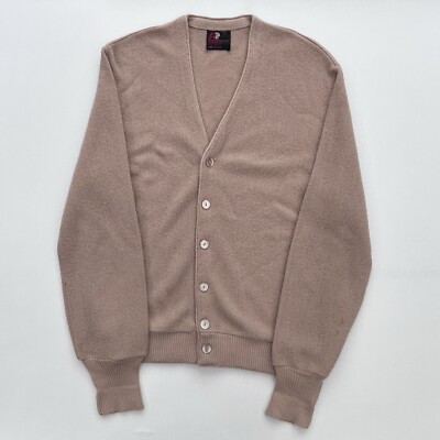 Vintage 70s Arnold Palmer 100% Orlon Acrylic Cardigan Sweater Size Men’s  Small